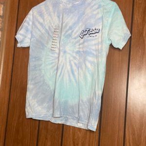 tie dye grate lakes tee shirt size medium